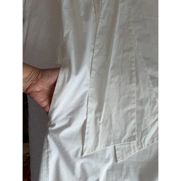 BR Parisian chic Midi lined Sheath Dress graduation Bow Tie Pocket Sz-8 Tall - Picture 5 of 10